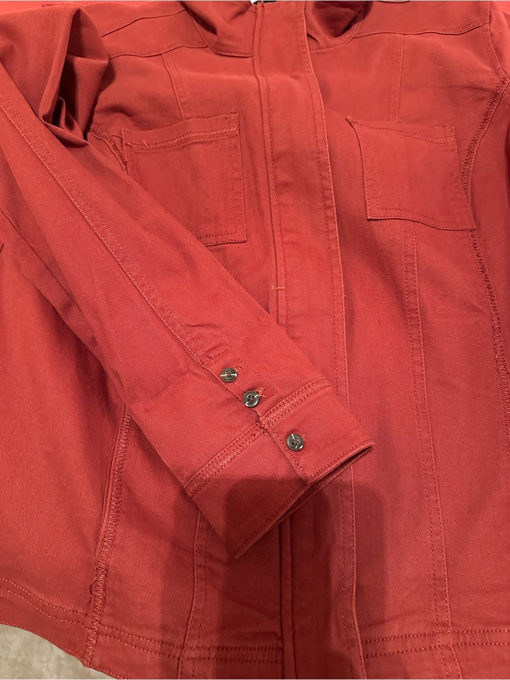 Christopher & Banks Rust Red Utility Jacket - Picture 4 of 7